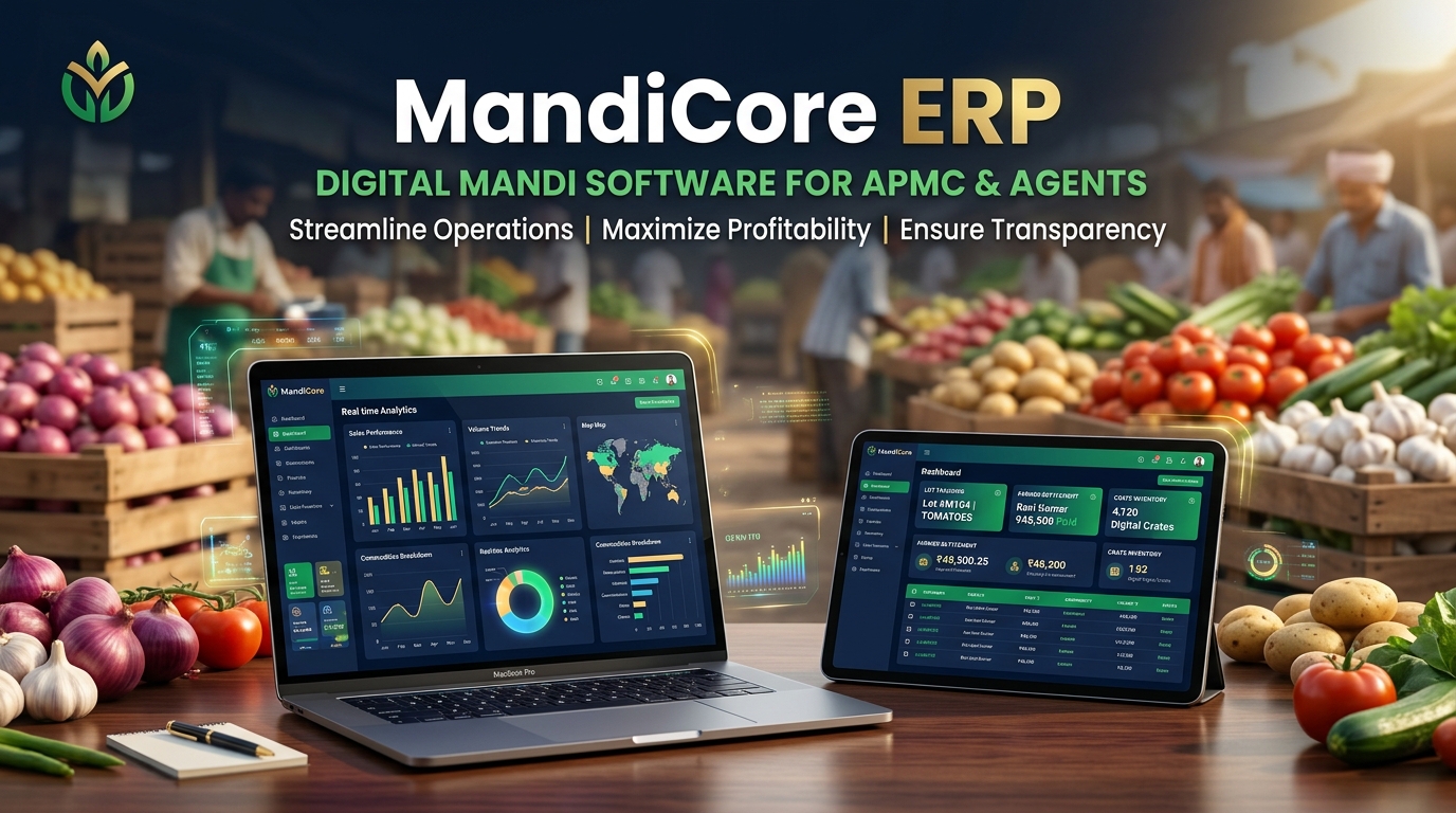 MandiCore ERP Commission Agent Software Preview